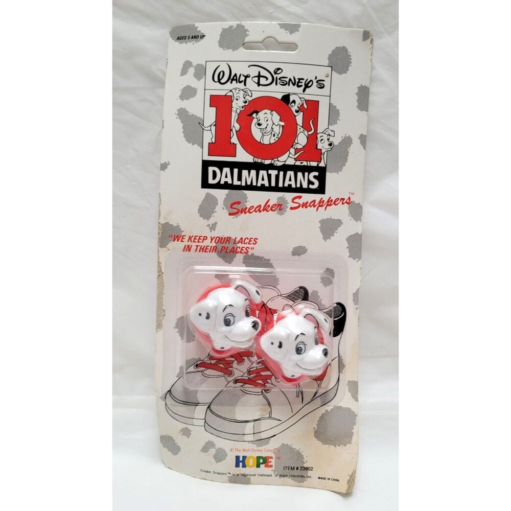 Vintage 1991 Disney 101 Dalmatians Sneaker Snappers Lace Holder HOPE Industries